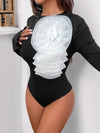 Sweet 3D Black Jumpsuit