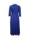 Blue Belted Maxi Dress