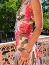 Summer Flower V Neck Dress