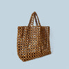 Wooden Beaded Hand Woven Shoulder Bag