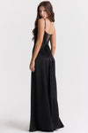 Fucshia Backless Maxi Dress