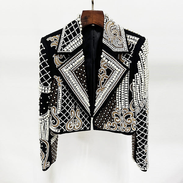 Beads & Rhinestones Short Jacket