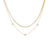 Twin Channel Set Non Fade French Exquisite Necklace