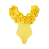 Yellow Sunshine Floral One Piece Swimsuit