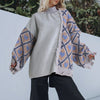 Geometric Fringe Sweater