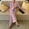 Pleated Waist Suit