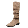 Suede Knee High Boots