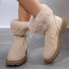 Faux Fur Mid Calf Length Snow Boots