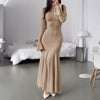 Autumn Elegant Slim Fit Sweater Long Dress