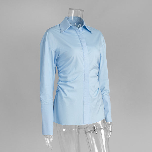 Office Pleated Shirt