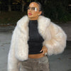 Cardigan Fur Fleece Long Sleeved Jacket