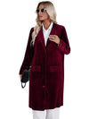 Velvet Trench Coat