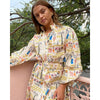 Ancient Village Print Casual Dress