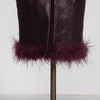 Elegant Hundred Stitch Mid Length Solid Color Hip Skirt