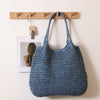 Big One-Shoulder Knitted Blue