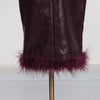 Elegant Hundred Stitch Mid Length Solid Color Hip Skirt