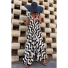 Casual Mosaiaic Loose Big Hem Dress