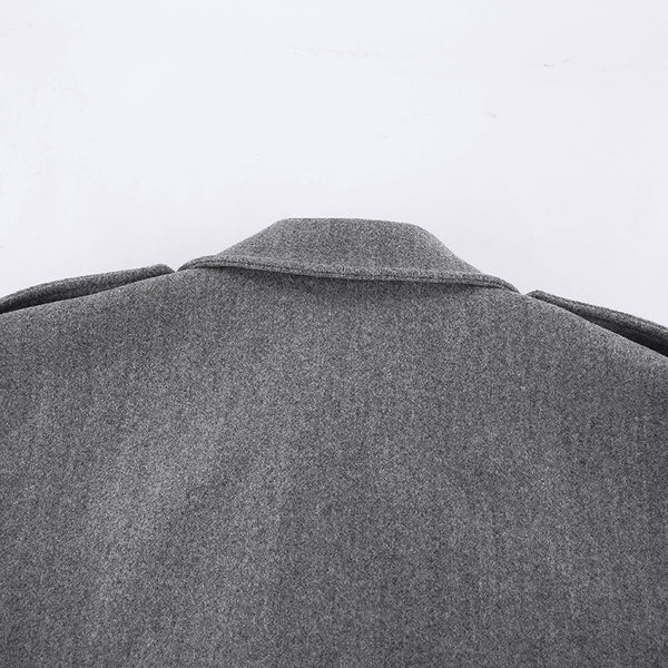 Casual Laid Back All Match Mid Length Wool Blazer