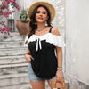 Off the Shoulder Ruffle Strappy Top