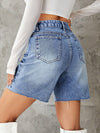 Casual High Waist Denim Shorts