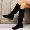 Suede Knee High Boots