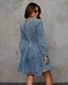 Cocoa Yacht Club Casual Patchwork Denim Dress