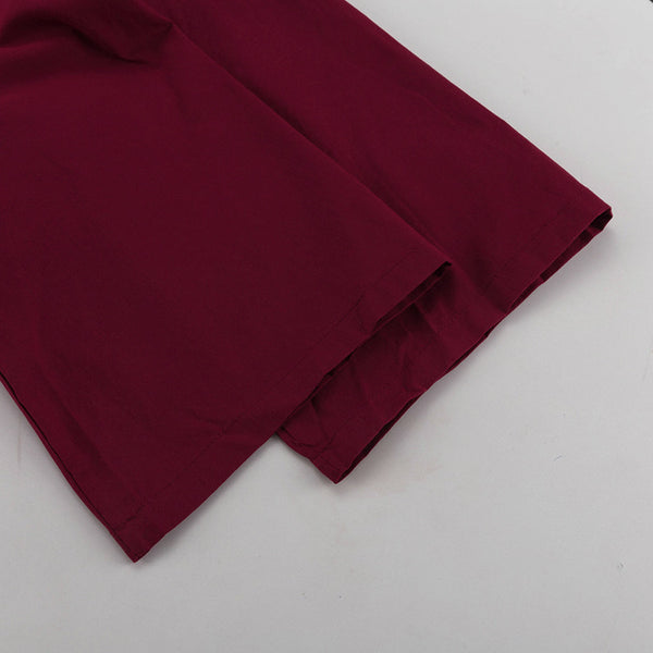 Casual Maroon Loose Top & Pants
