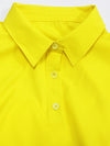 Fall Yellow Ruffle Sleeve Dress