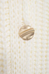 Gold Button Thick Knitted Cardigan Vest