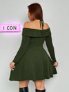Trendy Winter Off Shoulder Short Dress