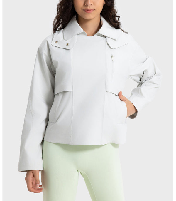 Removable Hooded Windbreaker Sports Jacket