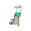 Gradient Rivet Pearl Stiletto Heel Sandals