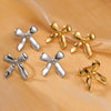 Silver Bow Earrings