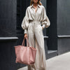 Linen Shirt & Wide Leg Pants Set