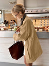 Leather Loose Trench