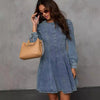 Cocoa Yacht Club Casual Patchwork Denim Dress