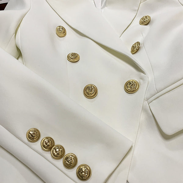 Blazer Metal Lion Head Buckle Blazer