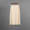 Side Slit Tortoise Button Sweater & Skirt
