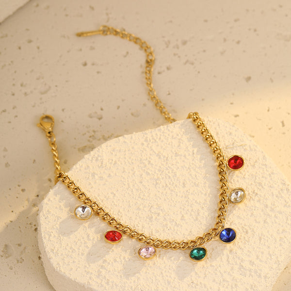 Classic Loving Heart Geometric Abstract Rhinestone Tassel Jewelry