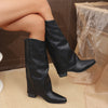 Retro Rivet High Top Western Cowboy Boot