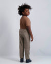Gingerbread Ribbed Button Top
