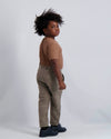 Gingerbread Ribbed Button Top