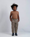 Gingerbread Ribbed Button Top