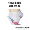 Unisex Low Cut Mesh Socks Breathable Running Active Grip Socks 10-13