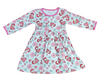 Super Valentine Long Sleeve Milk Silk Dress