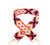 Pink & Orange Boho Bag Strap - Gold Hardware