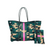 The Aniella Neoprene Tote - Green Camo with Gold Bee