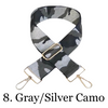The James | Clear with Gray Trim Sling Bag - Pick Your Strap