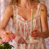 Extra Tall Pistachio Cream Taper Candle, 1 Case of 50 Candles (4 in each pack)