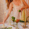Extra Tall Pistachio Cream Taper Candle, 1 Case of 50 Candles (4 in each pack)